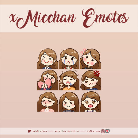 xMicchan Emotes 2021